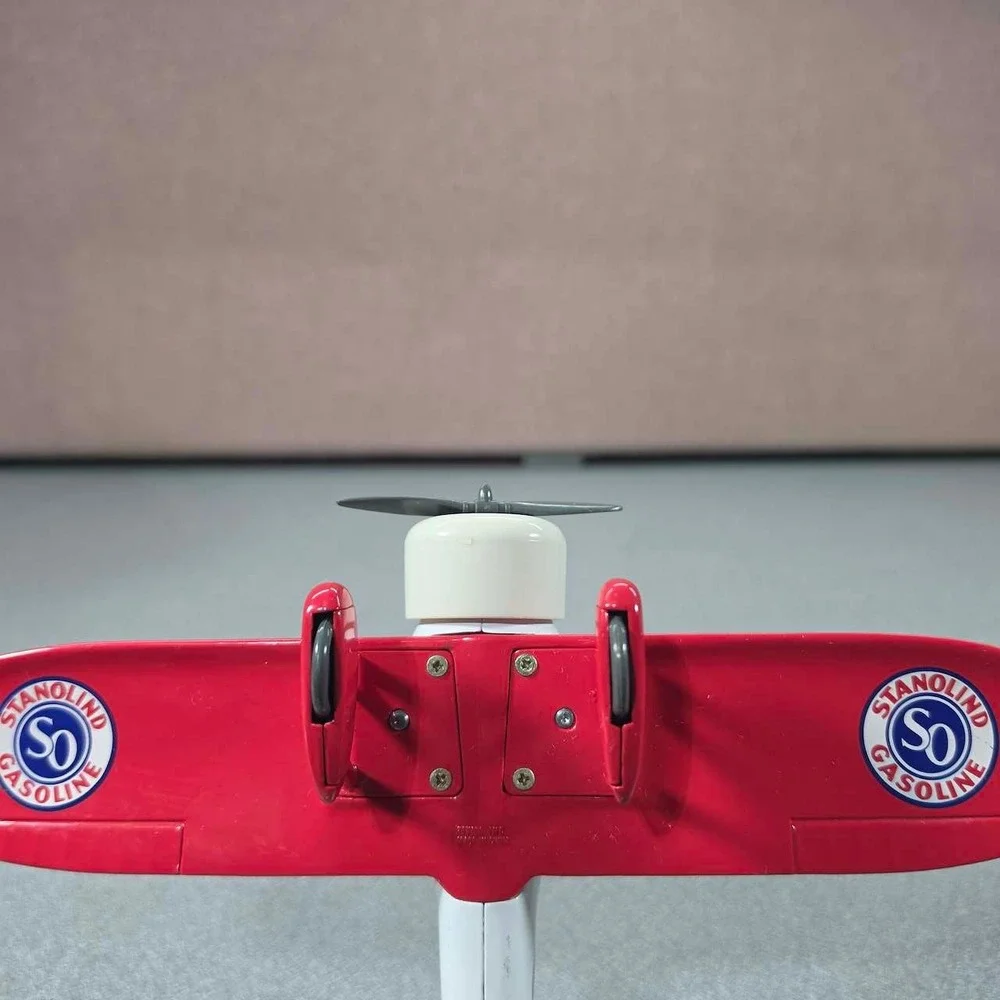 Standard Oil Co Airplane Diecast Red Excellent Stanolind Gasoline A-01